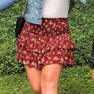 Floral Print Skirt